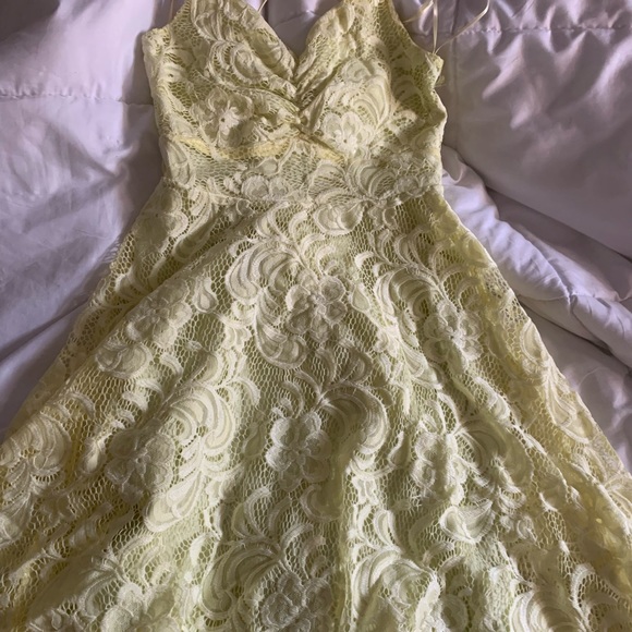 Urban planet lace neon green-yellow sundress. - Picture 2 of 2
